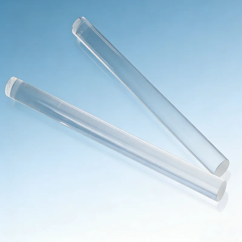 500mm Transparent PC Rods Heat-Resistant Polycarbonate Solid Plastic round Rods Impact-Resistant Engineering Plastic