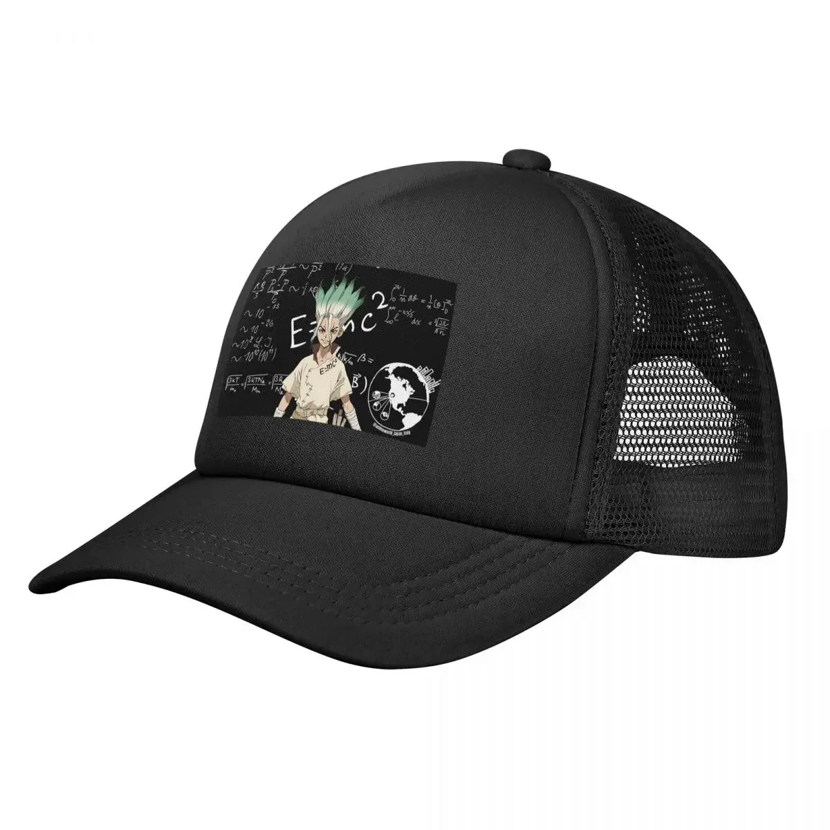 Senku Ishigami Dr Stone Apan Anime Mesh Baseball Caps Snapback Fashion Baseball Hats Breathable Casual Casquette Outdoor