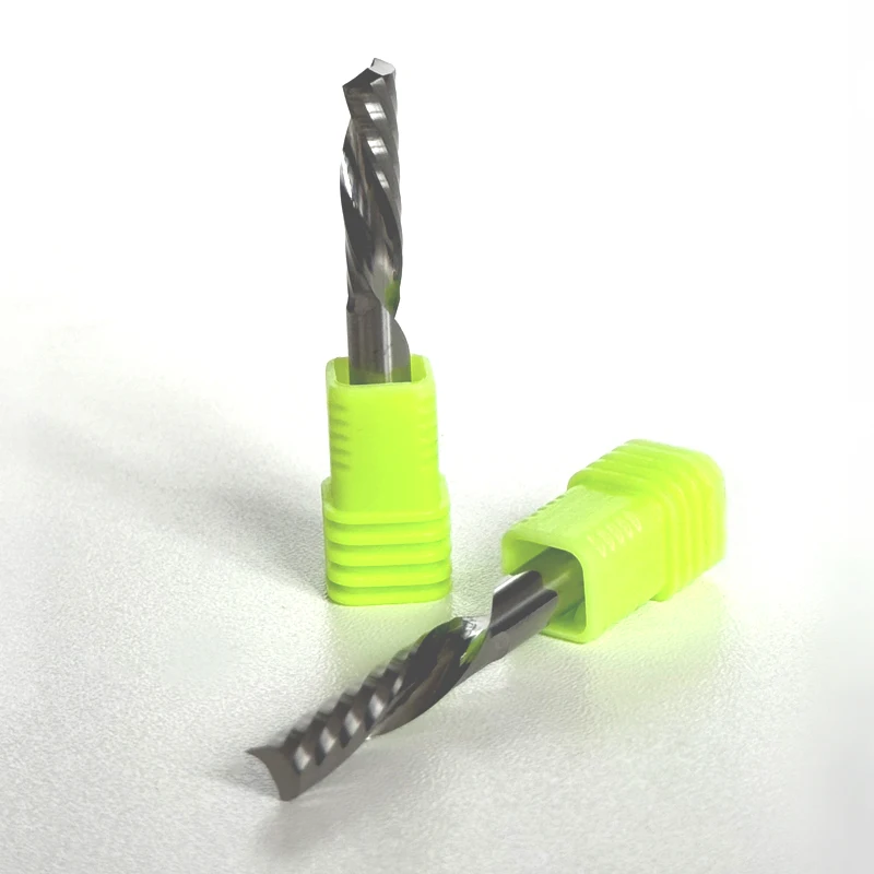 1pcs Single Flute Left Spiral Router Bit - AAA SHK, 3.175 - 6mm, Down Cut, Carbide, for High - Performance CNC End Mill