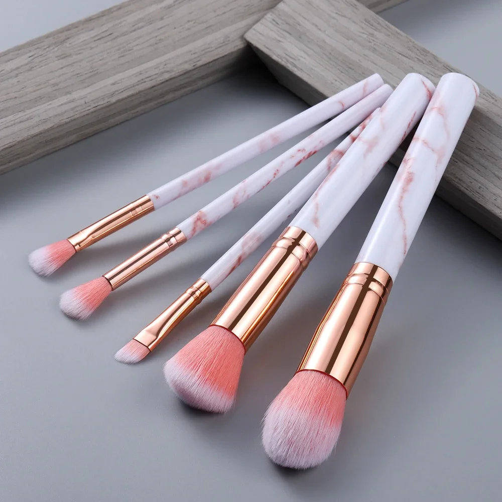 Pink Makeup Brush Set, Premium Synthetic Brushes For Powder, Foundation, And Eyeshadow, Professional Cosmetic Tools