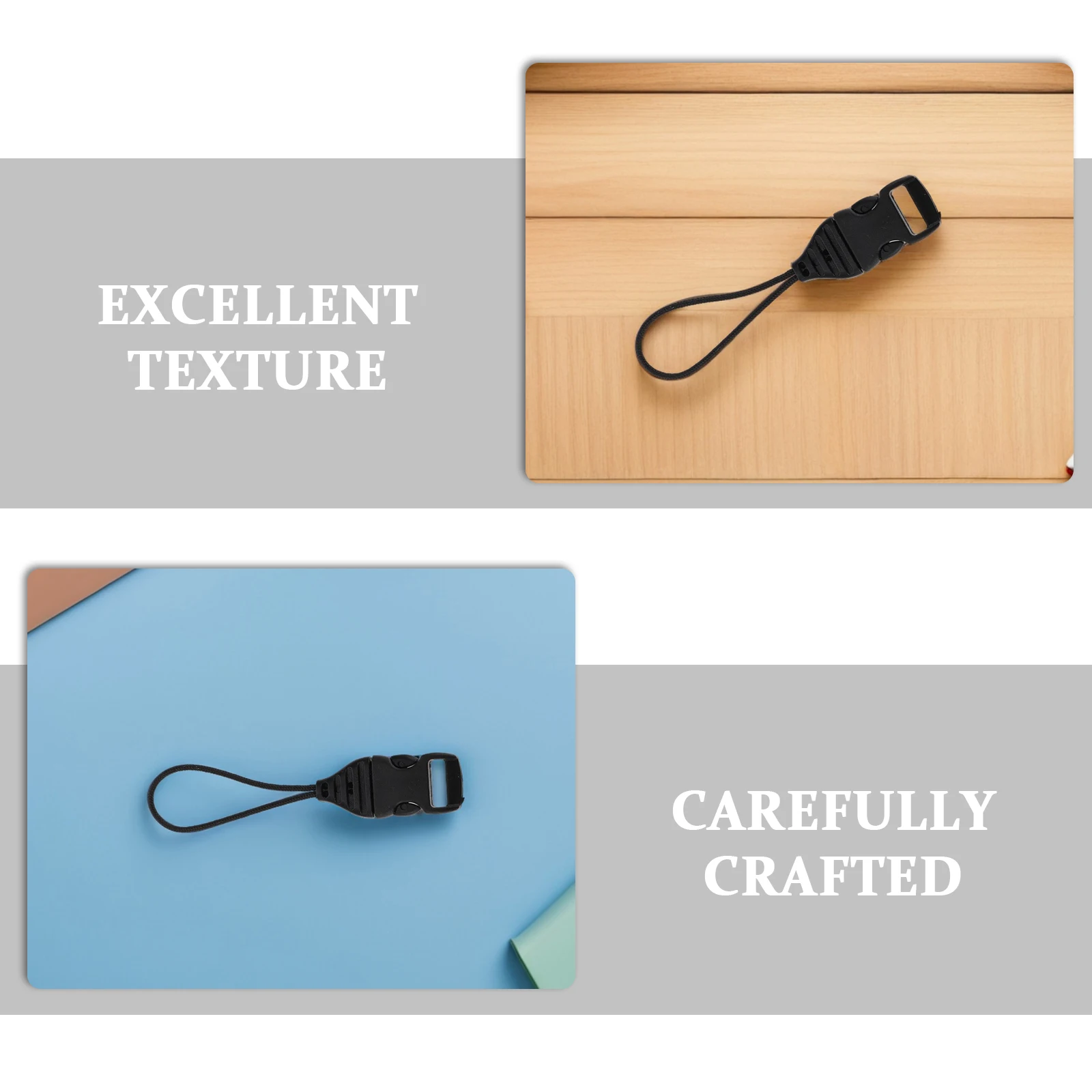 50 قطعة مشبك بلاستيكي محمول خارجي 10 مللي متر مشبك سريع الإصدار لحقيبة الظهر حزام الكاميرا حبل الهاتف موصل ذاتي الصنع الإصدار الجانبي