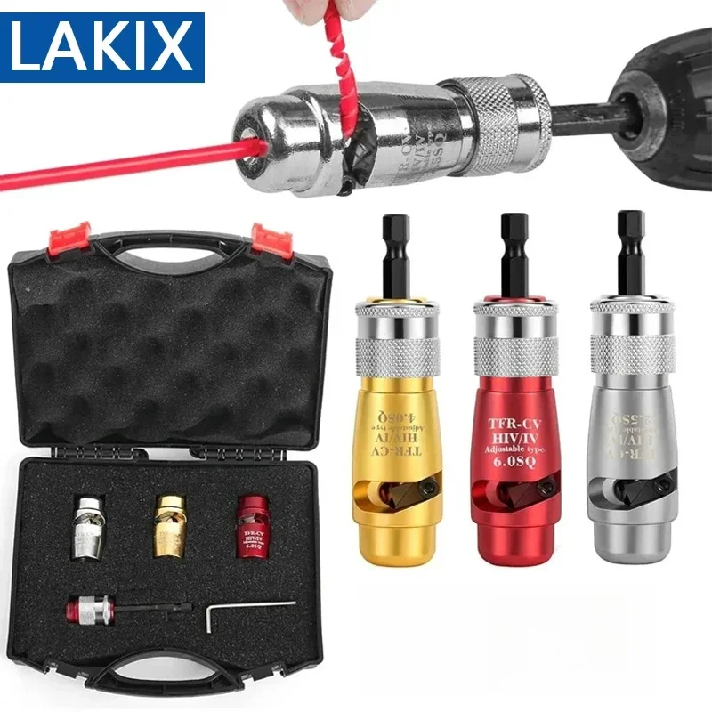 

3 шт., инструмент для зачистки кабеля, резак для дрели 2,5/4/6, инструмент для автоматической зачистки квадратного провода, электрическая машина для очистки проводов для электрика