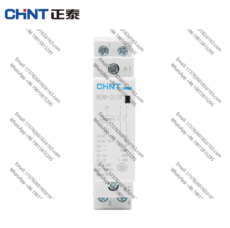 

CHNT CHINT-Контейктор doméstico Модульный NCH8-25/20, 220В, 230В, AC, 25А, 1НО, 1НЗ, 2НО, 2НЗ Цена по 5 шт.