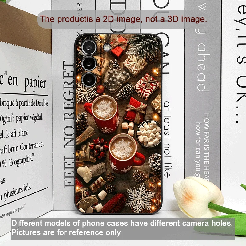 عيد الميلاد تزيين فنجان القهوة الساخن نمط جراب هاتف ل OnePlus 13 12 13 R 11 10 9 8 Pro Nord 4 N100 CE3 ACE2 ACE3 5G غطاء ناعم #2