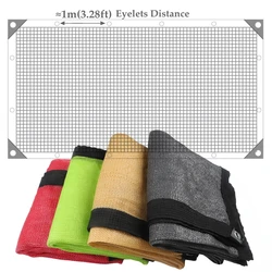 90% Anti-UV HDPE Sun Block Mesh Red Yellow Grey Green Sun Shade Sails Outdoor Sun Shade Net Balcony Privacy Screen