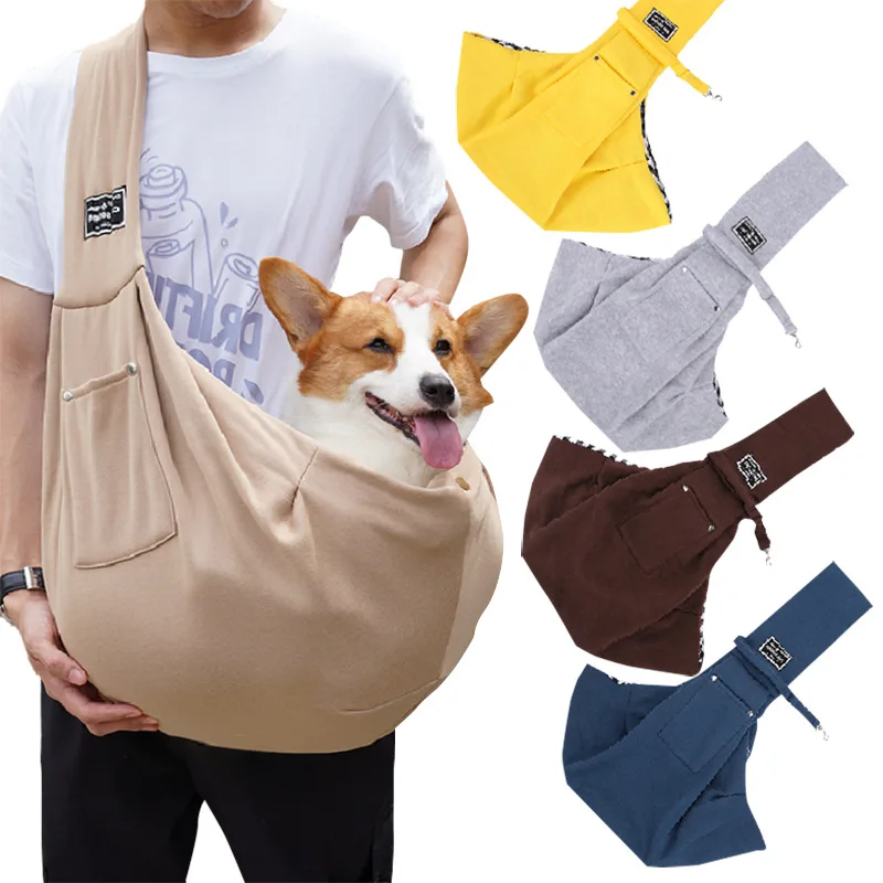 

Outdoor Travel Shoulder Bags Comfortable Cotton Single Shoulder Backpack Sling Handbag Tote Pouch Pet Puppy Carrier Dog Bag