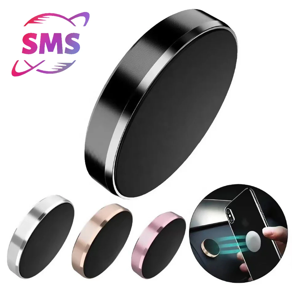 

1Pc Car mobile phone bracket car suction cup type air outlet magnetic suction bracket car supplies round shape