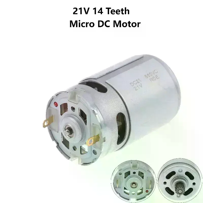 /TPz/21V 14 Teeth Gear Micro DC Motor  550 28000RPM Electric Saw Motor For Mini Rechargeable Hand Saw Chainsaw