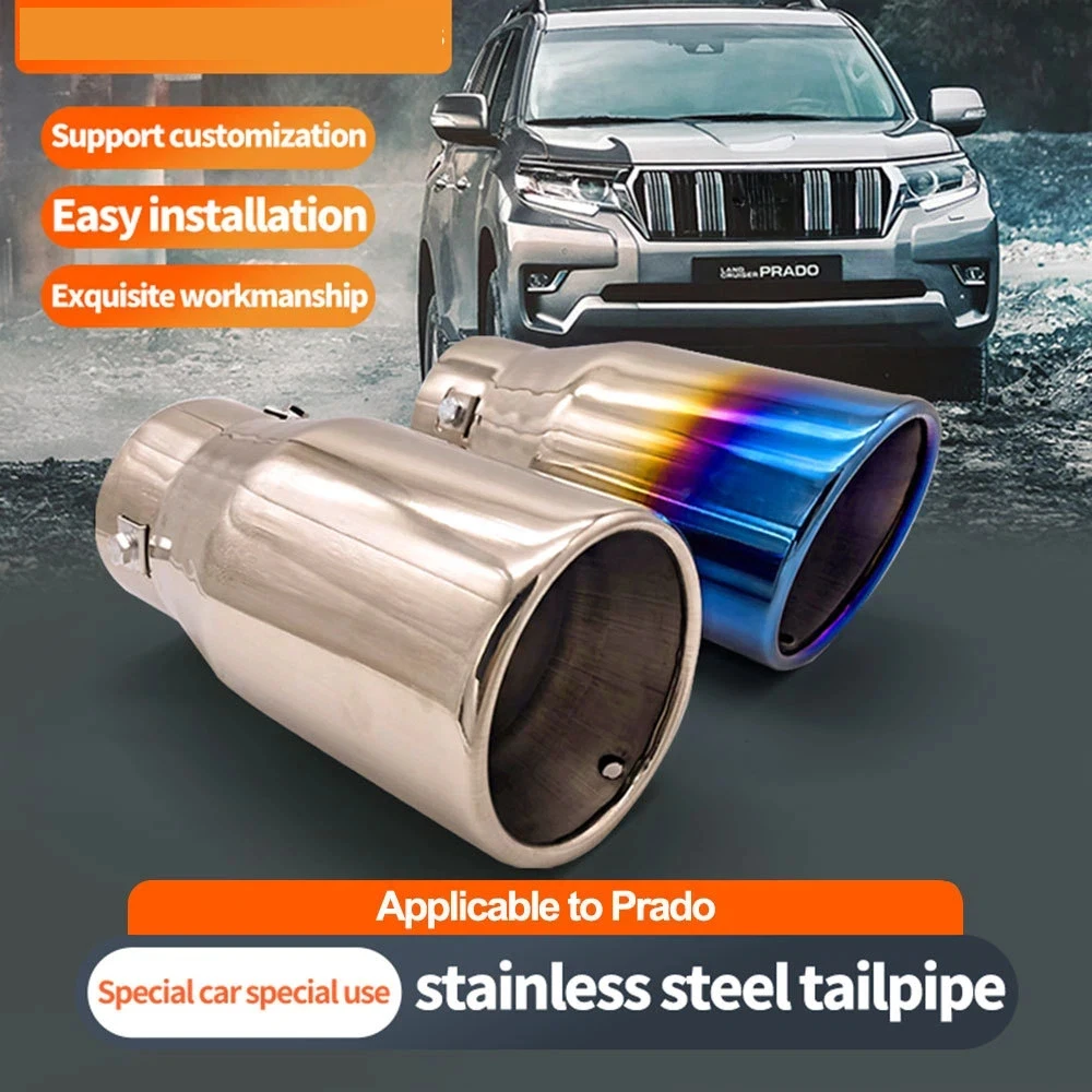 

For 24-25 Toyota Prado stainless steel tailpipe LC250 new domineering modified exhaust pipe tailpipe