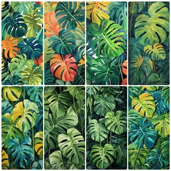 5D Diy Diamond Painting Tropical Plant Green Leaves Full Rhinestones Embroidery Mosaic Art Cross Stitch Kits Home Decor