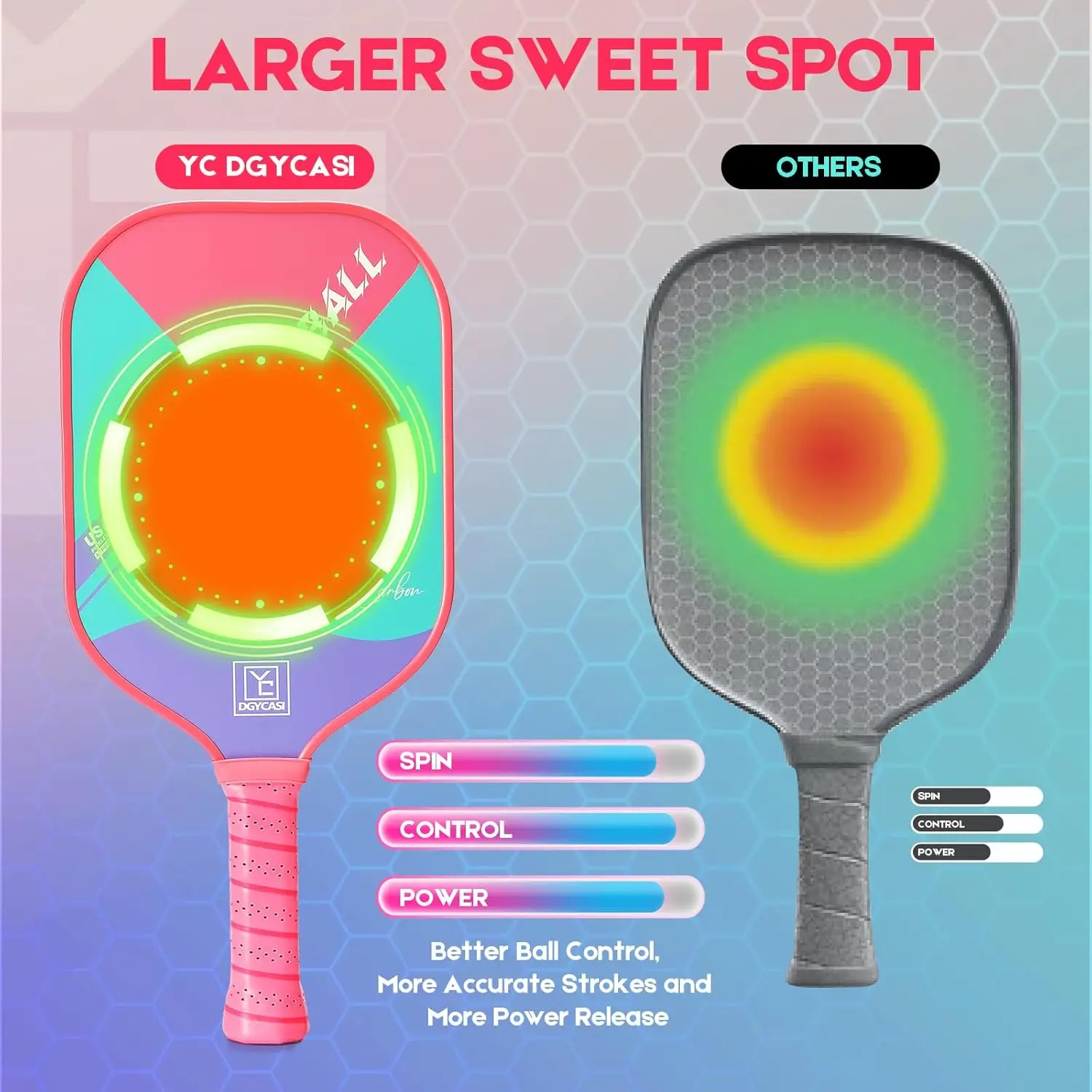 Pás de pickleball profissionais de 16mm, aprovados por USAPA, remo de pickleball de fibra de carbono T700 termoformado, grão alto e S