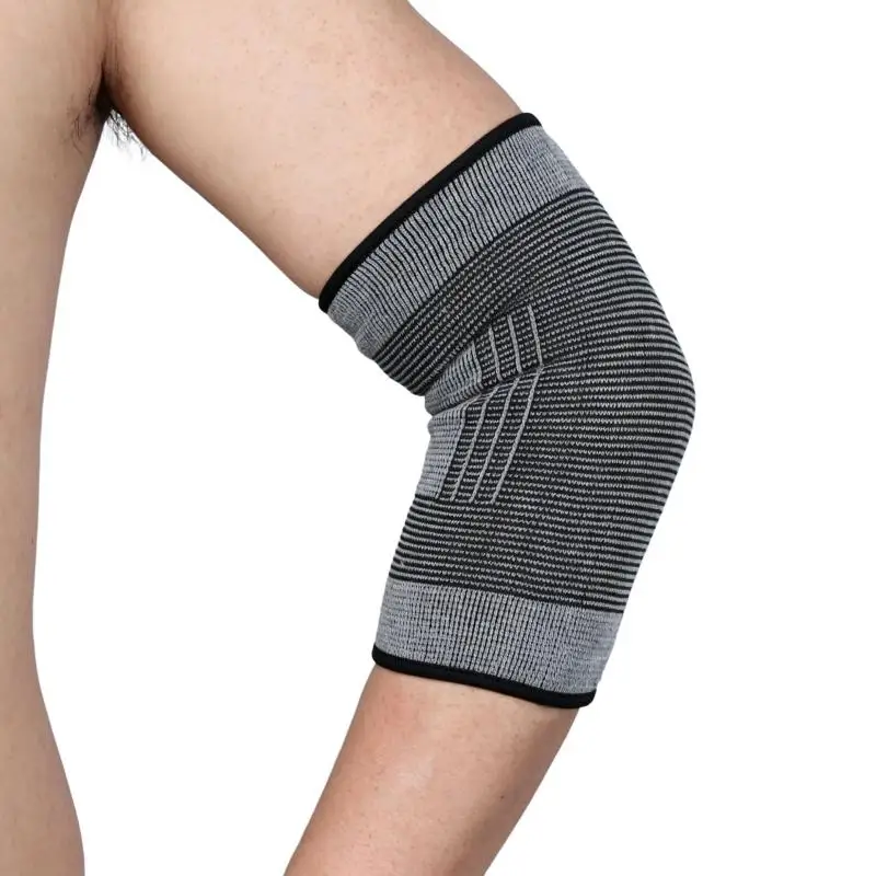 1 Pair Elbow Support Polyester-Cotton Compression Adjustable Elbow Joint Strap For Tennis Badminton Sports Unisex Men Women