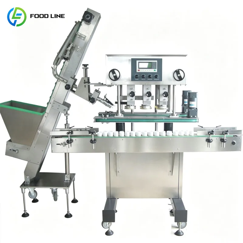 Bottle Capping Machine Automatic Rotary Screw Capper For Food Beverage Production Customized