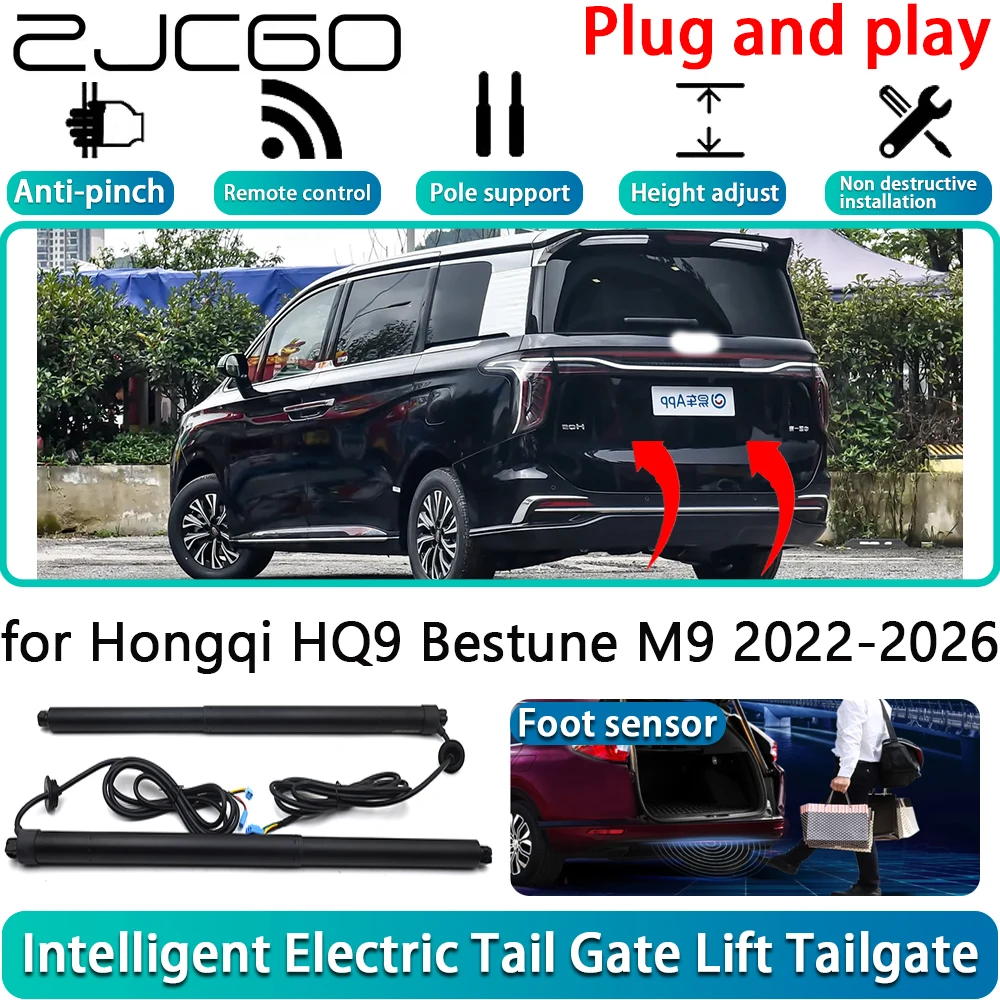 

for Hongqi HQ9 Bestune M9 2022-2026 Car OEM Electric Powered Tailgate Power Liftgate Automatic Tailgate System With Foot Sensor