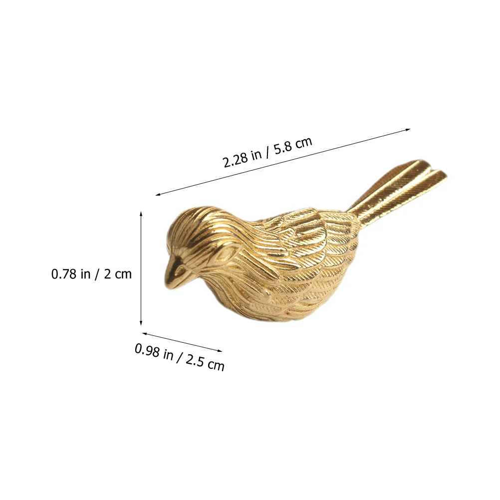 

Brass Magpie Ornament Bird Statue Fine Craftsmanship Tea Pet Decorative For Living Room Desktop Home Decor
