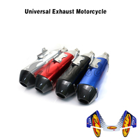 Length 460mm Inlet 51mm Universal Exhaust Motorcycle Muffler Pitbike Pipe Motocross For CRF230 CFR250 CRF150 EXC WR450 RC390
