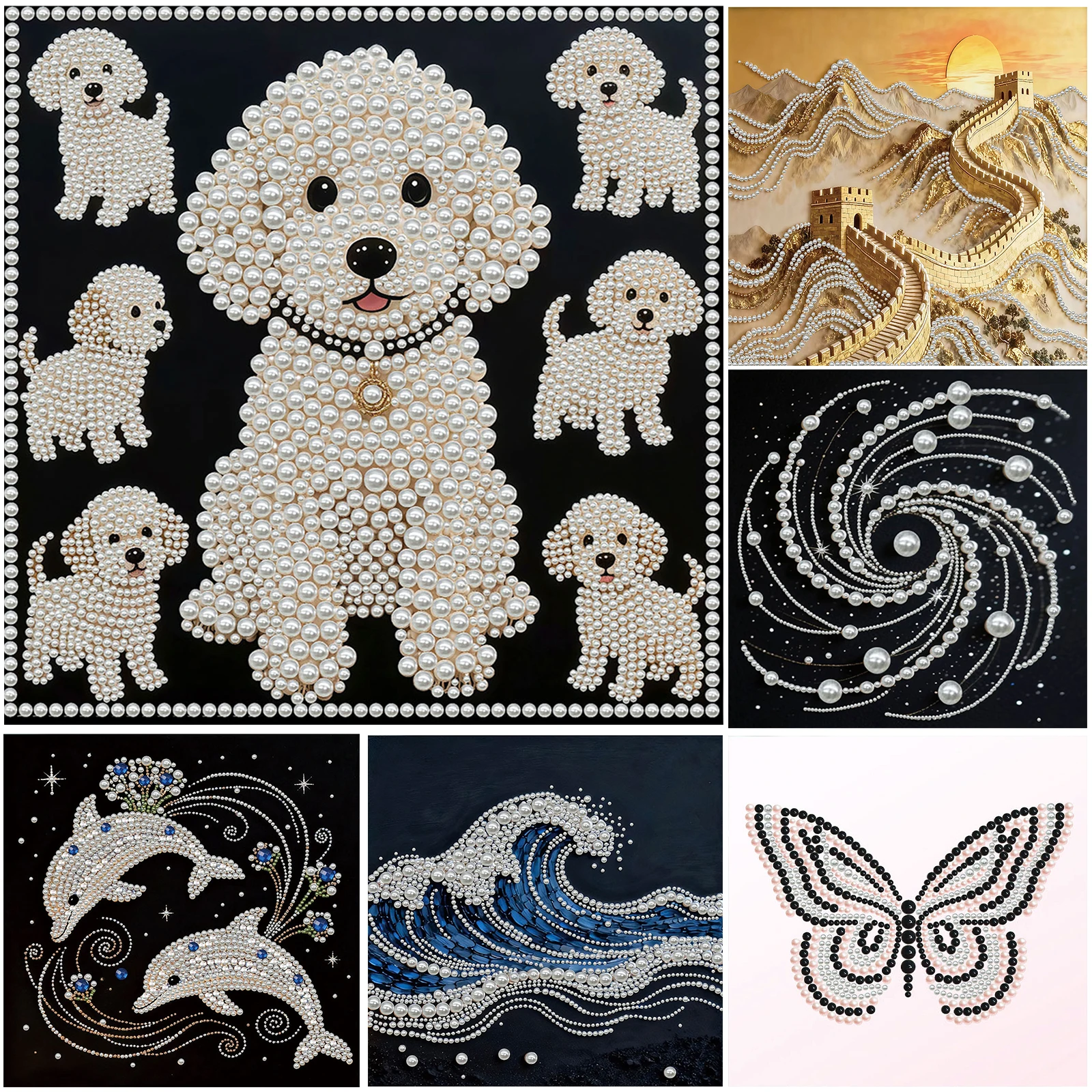 

Animals DIY Pearl Diamond Art Kits With Frame Diamond Painting Gem Art 30x30cm for Adults/Beginners Gift Home Decor