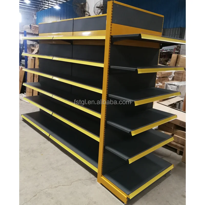 (customized)Hot Sale Gondola Shelving Supermarket Shelf Shop Display Shelf Metallic Light Duty History Customized Store Box Laye