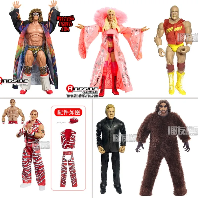 

Mattels Wrestler Action Figure Joints Movable Dolls Toy Heartbreak Kid Andre the Giant The Ultimate Warrior Hogan Table Ornament