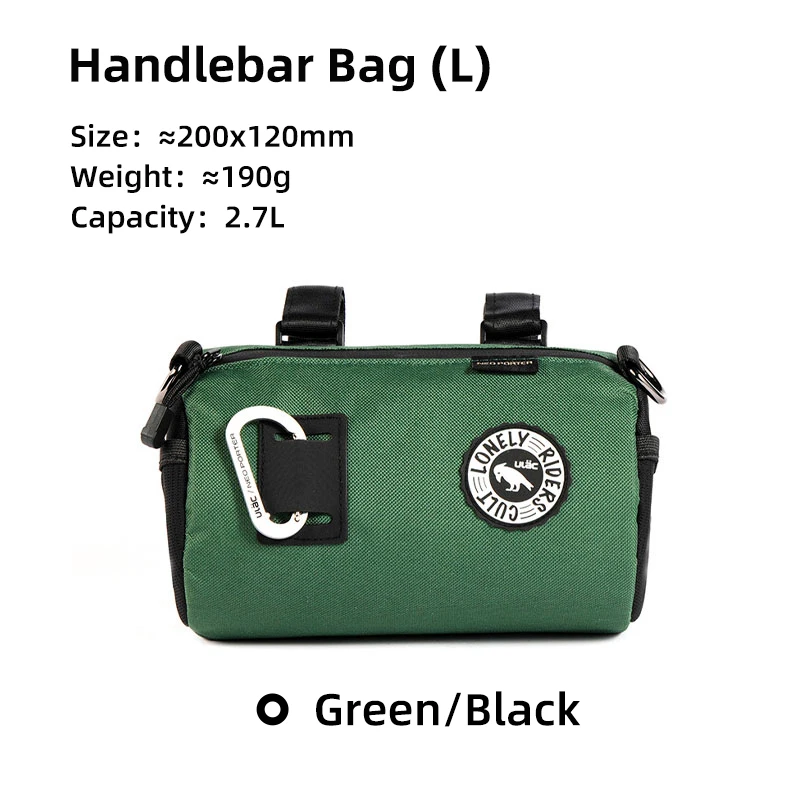 ULAC Neo Porter Cycling Accessories Pouch Waterproof Road Bike Bagpack Bicycle Handlebar Bag 1.1/1.5/2.7L MTB Front Tube Pannier image 3