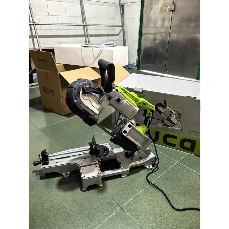 Electric Small Band Saw 45 Degree Stainless Steel Cutting Machine For Home Woodworking