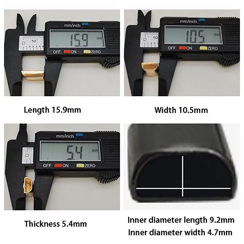【YA】10Pcs Metal Zipper Stopper Zipper Tail Clip Plug with Screw DIY Replacement for Clothing Bag Backpack Modification