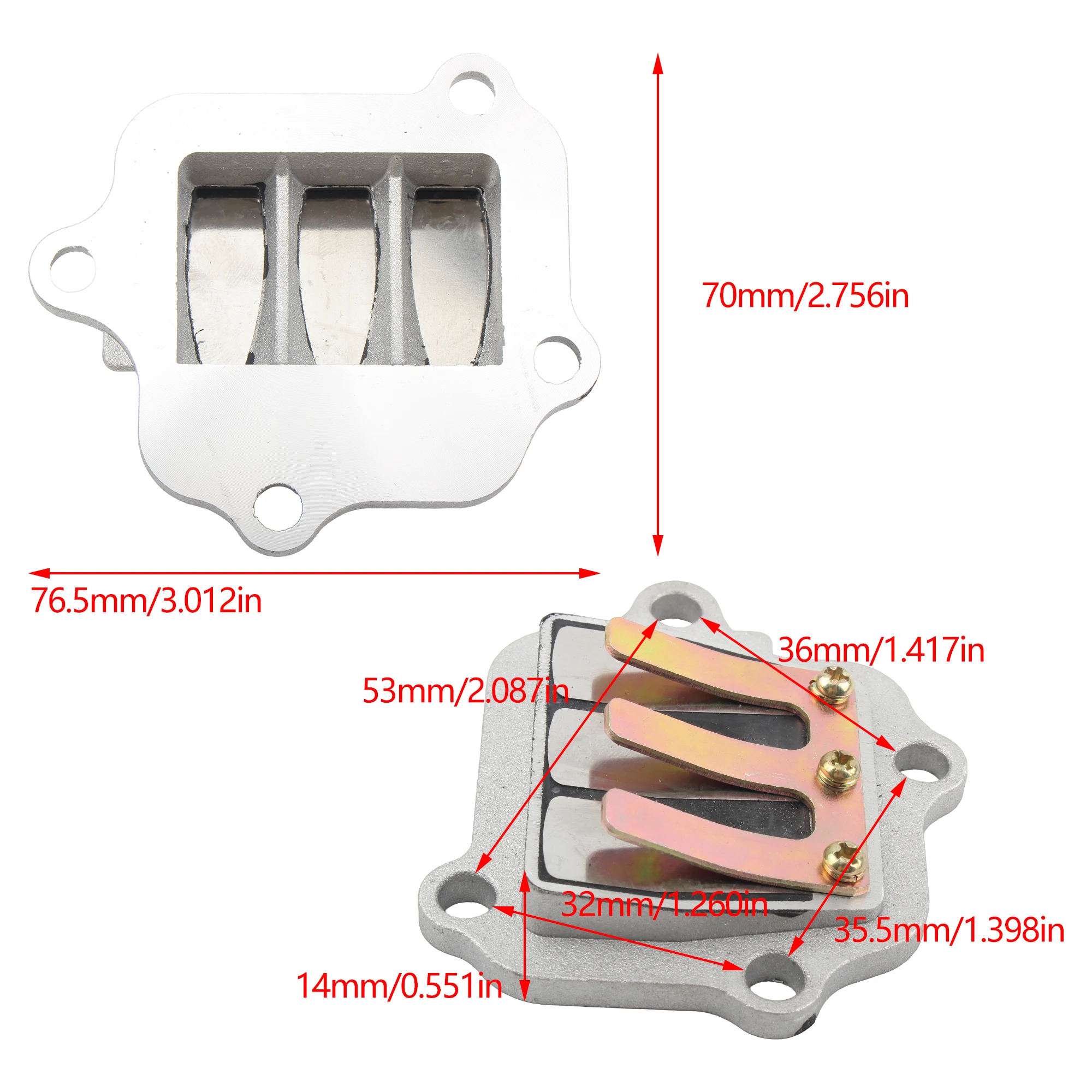 For Yamaha PW80 PY80 CY80 V80 Motorcycle Reed Valve Assembly Y100 PEEWEE 80 Two-Stroke ATV Quad Dirt Bikes Parts