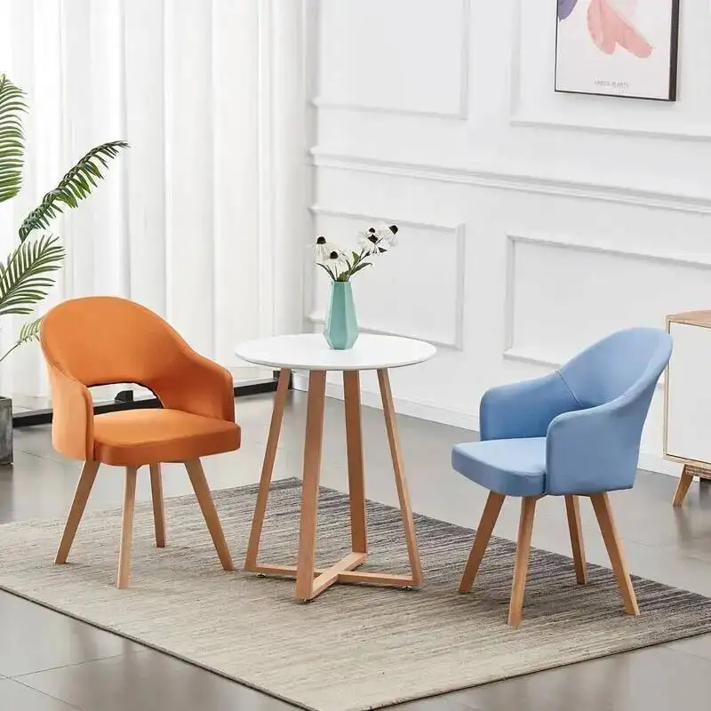 كرسي مريح لتناول الطعام عالي الجودة كرسي مدير يشكلون كرسي مسند ظهر فريد من نوعه أناقة Salle أثاث منزلي بسيط للأزياء الراقية