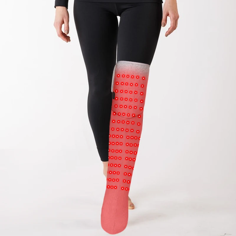 Red Light Heating Massage Long Boots Hot Compress Cold Leg Joints Ankle Warmth Vibration Massage Leg Massager