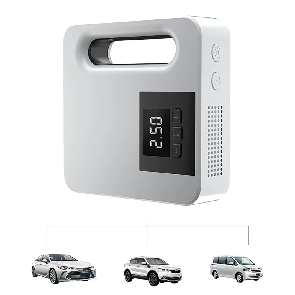 120W 12V Portable Vehicle Air Inflator Pump with LED Lighting Universal Automatic Tire Pumping Intelligent Digital Display