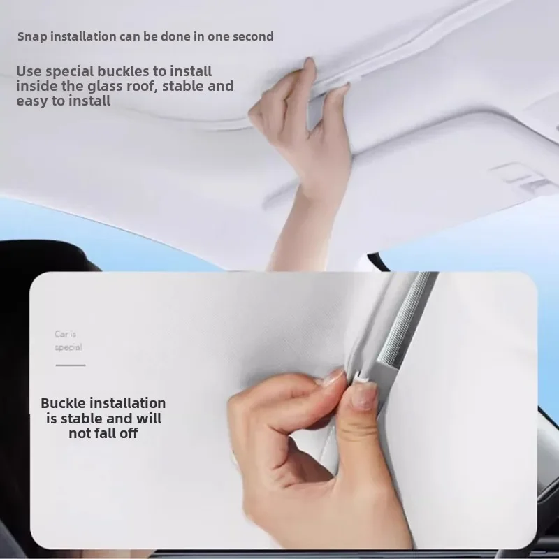 Sunroof Sunshade Ice Cloth Car Roof Glass Front Rear Skylight Heat Insulation Sun Shade For XPeng G6 G9 Interior Accessories