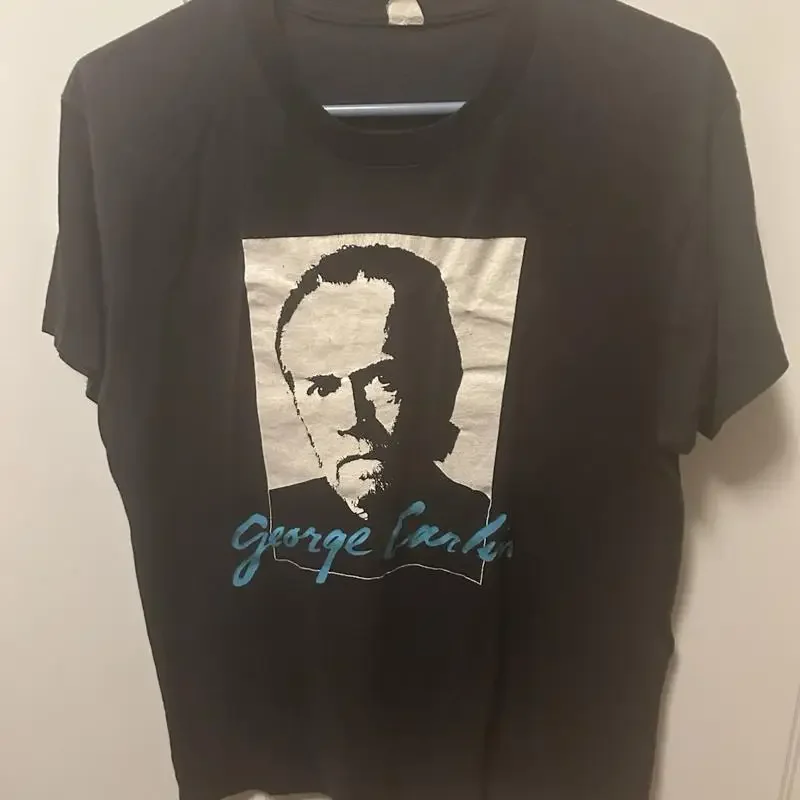 Vtg 90s George Carlin Sometimes A Little Brain Damage Can Help T Shirt Men XL