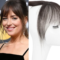 S-noilite 3D Human Hair Bangs 10g Natural Remy Clip In Fringe Hair Extensions With Temples Invisible Hair Clips Bangs For Women