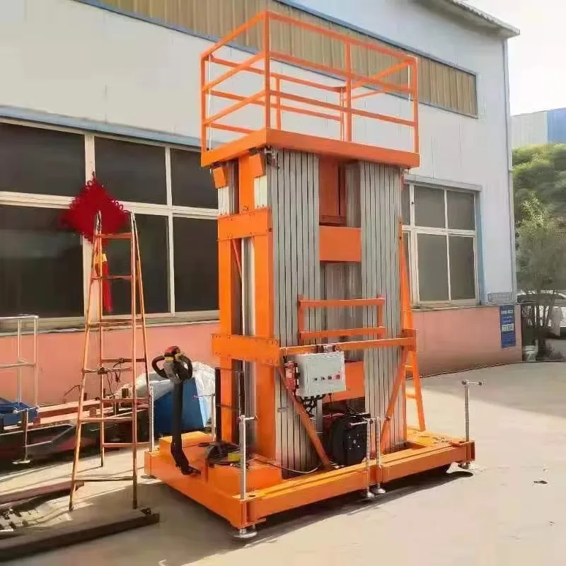 Self-propelled aluminum alloy lifting platform
