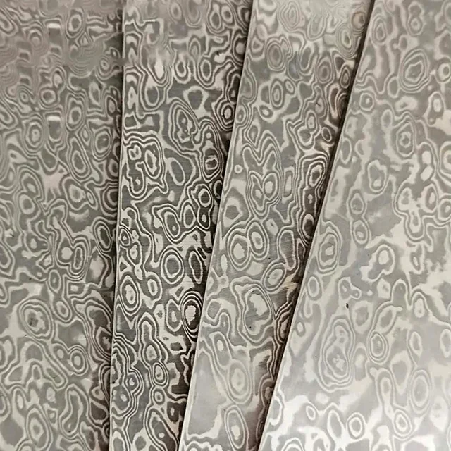 Dropship kute kęsy noża ze stali damasceńskiej produkcja noży surowiec stal kanapkowa DIY puste miejsca części do narzędzi barowych 200x30x3mm