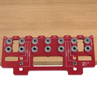 ABXF-Cabinet Handle Pitch Punch Locator Hardware Jig Kit Woodworking Drawer Door Jig Drill Guide DIY Mounting Tool A