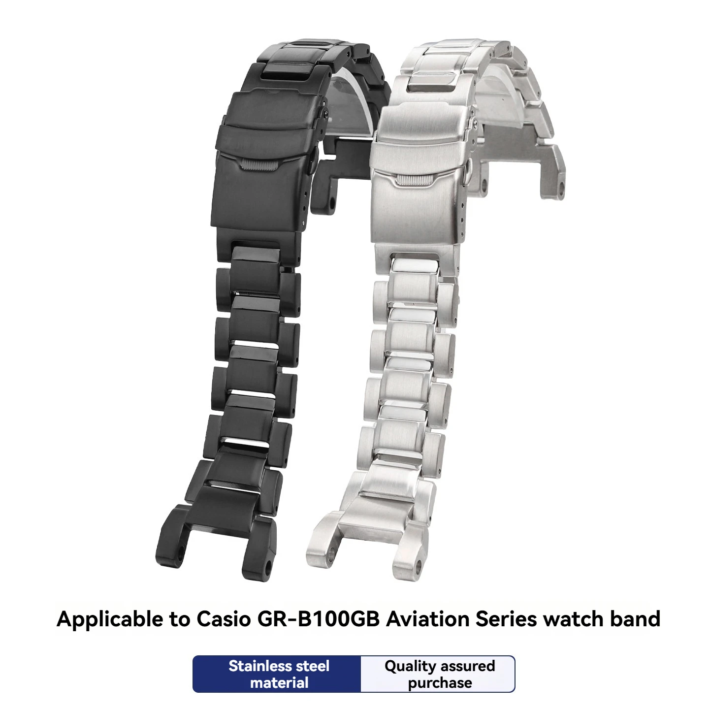 

Браслет из цельной нержавеющей стали для Casio G-Shock GR-B100 Sky Force, прочный металлический спортивный ремешок для мужчин