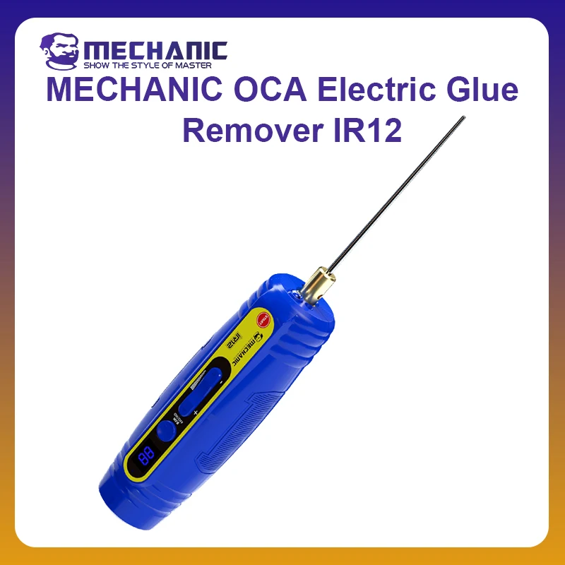 MECHANIC OFFICIAL IR12 Glue Remover Set OCA Electric Phone Screen Degumming Glue Rechargeable Adjustable Rubber Separator Tools