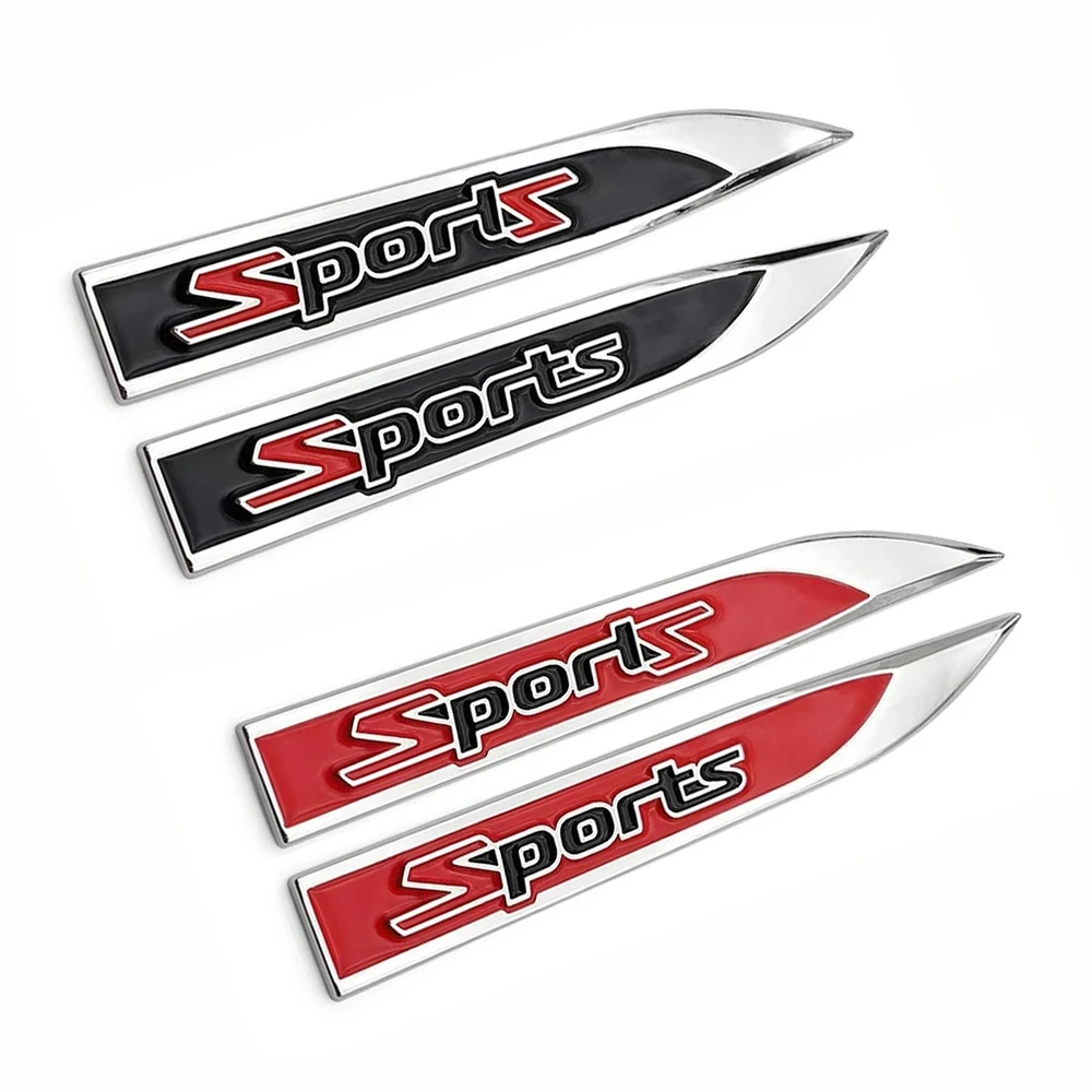 3D Metall Universal Auto-Logo Sport-Emblem Seitenaufkleber Kotflügel-Abzeichen für Toyota Nissan Jeep BMW Audi VW Honda KIA Auto-Zubehör