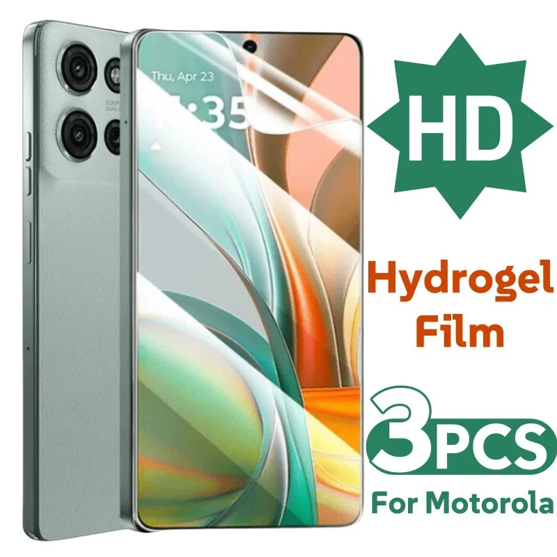

3Pcs Screen Protective Film for Moto G75 G55 G53 G73 G35 G45 Hydrogel Film For Moto G Stylus 5G (2024) G Play G Power 2025 Film