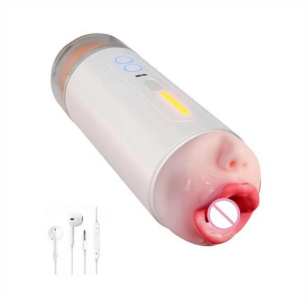 New Upgraded Double Cup Male Masturbator Silent Discreet Portable Realistic Textured Stroker Safe Easy Clean Men Adult Sex Toy