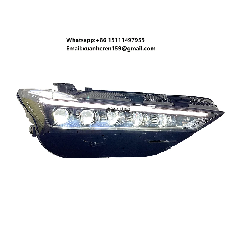 New 80W 6000K 2022-2025 Changan UNI-V Car Headlight Assembly with LED Projector Lens 12V Light Source Module