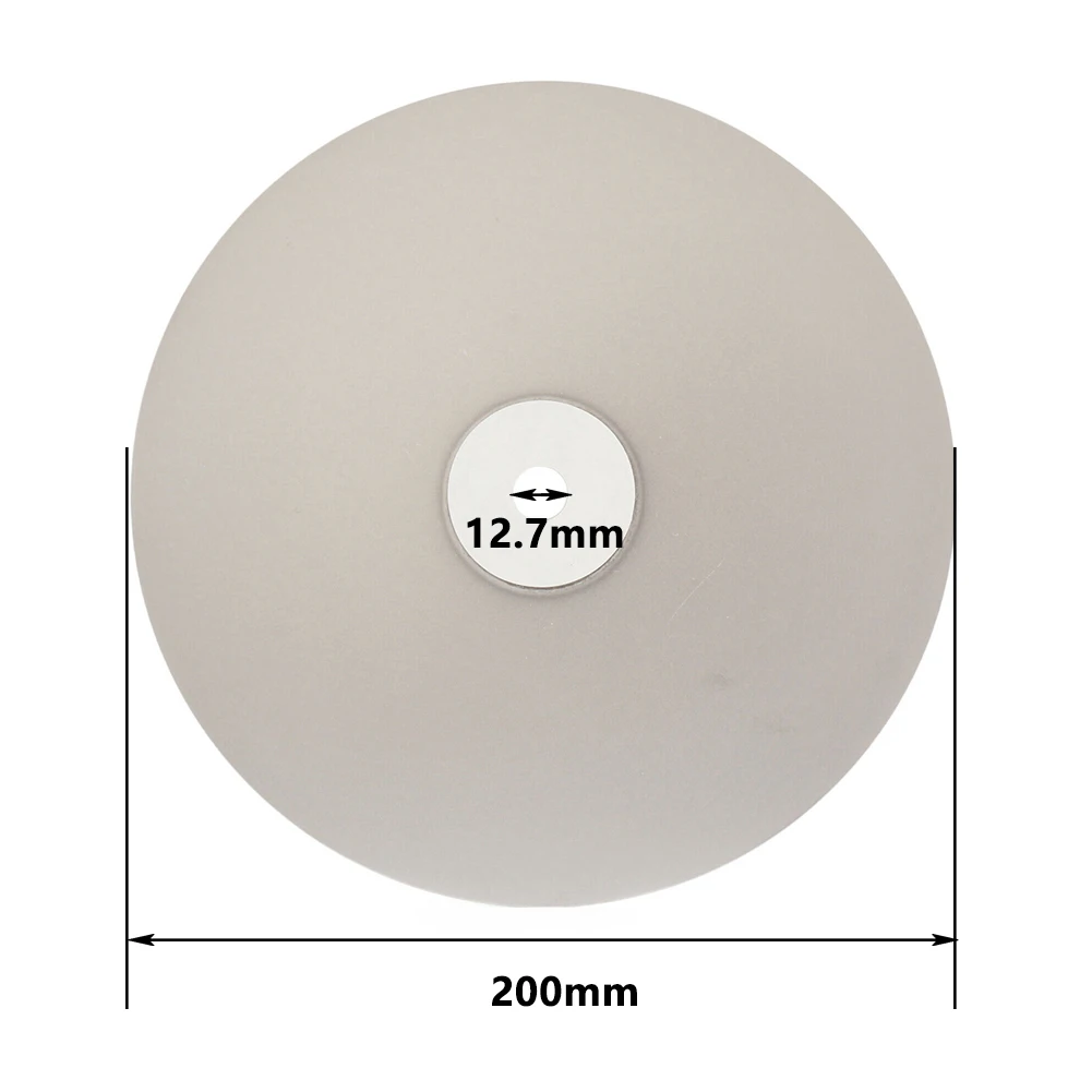 8inch 200mm Diamond Coated Lapping Disc Flat Lap Wheel Abrasive Grinding Disc 60-3000 Grit For Jewelry Gemstone Glass Grinding