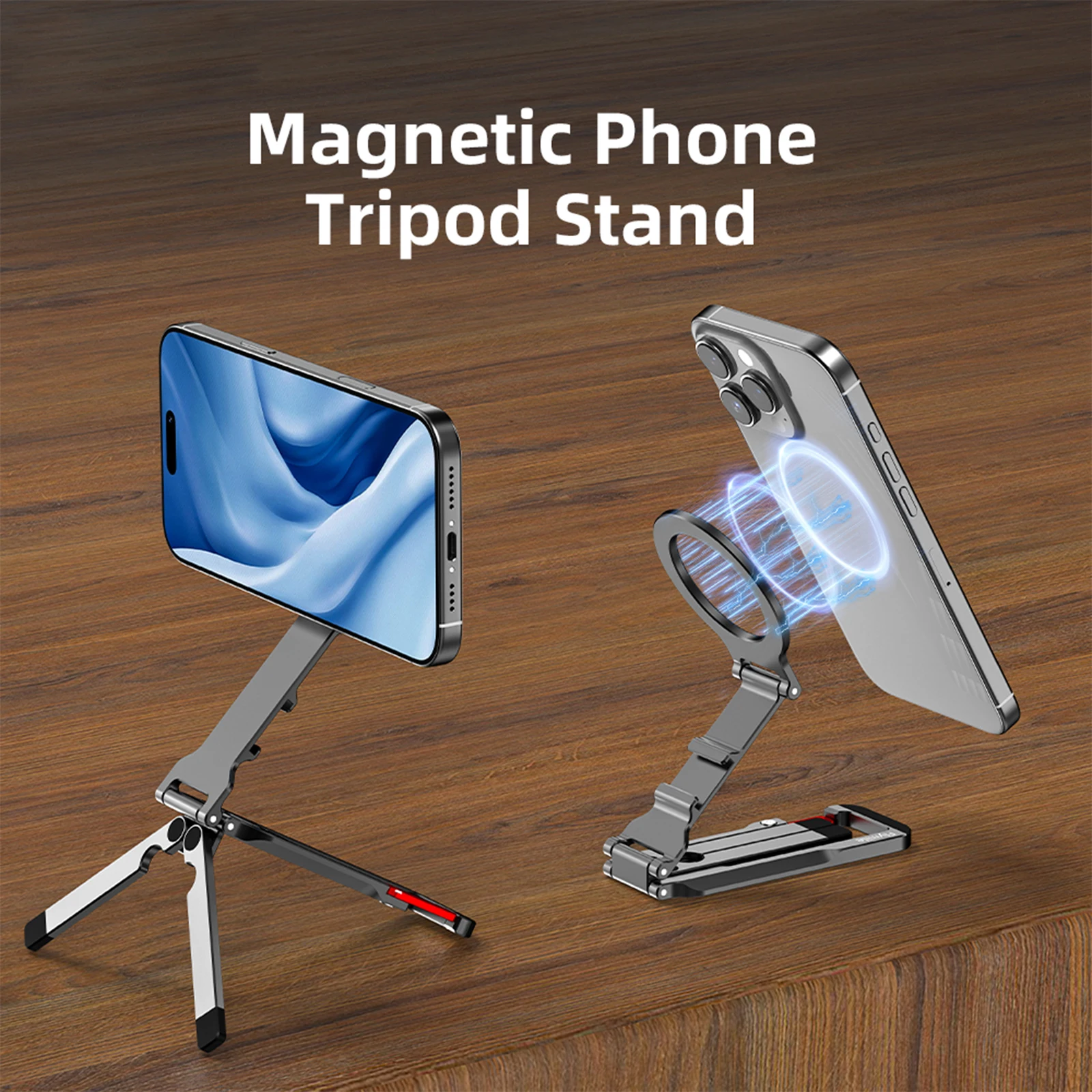 

Cell Phone Stand Foldable Adjustable Phone Mount Mobile Phone Holder for iPhone 16 15 14 13 12 Series