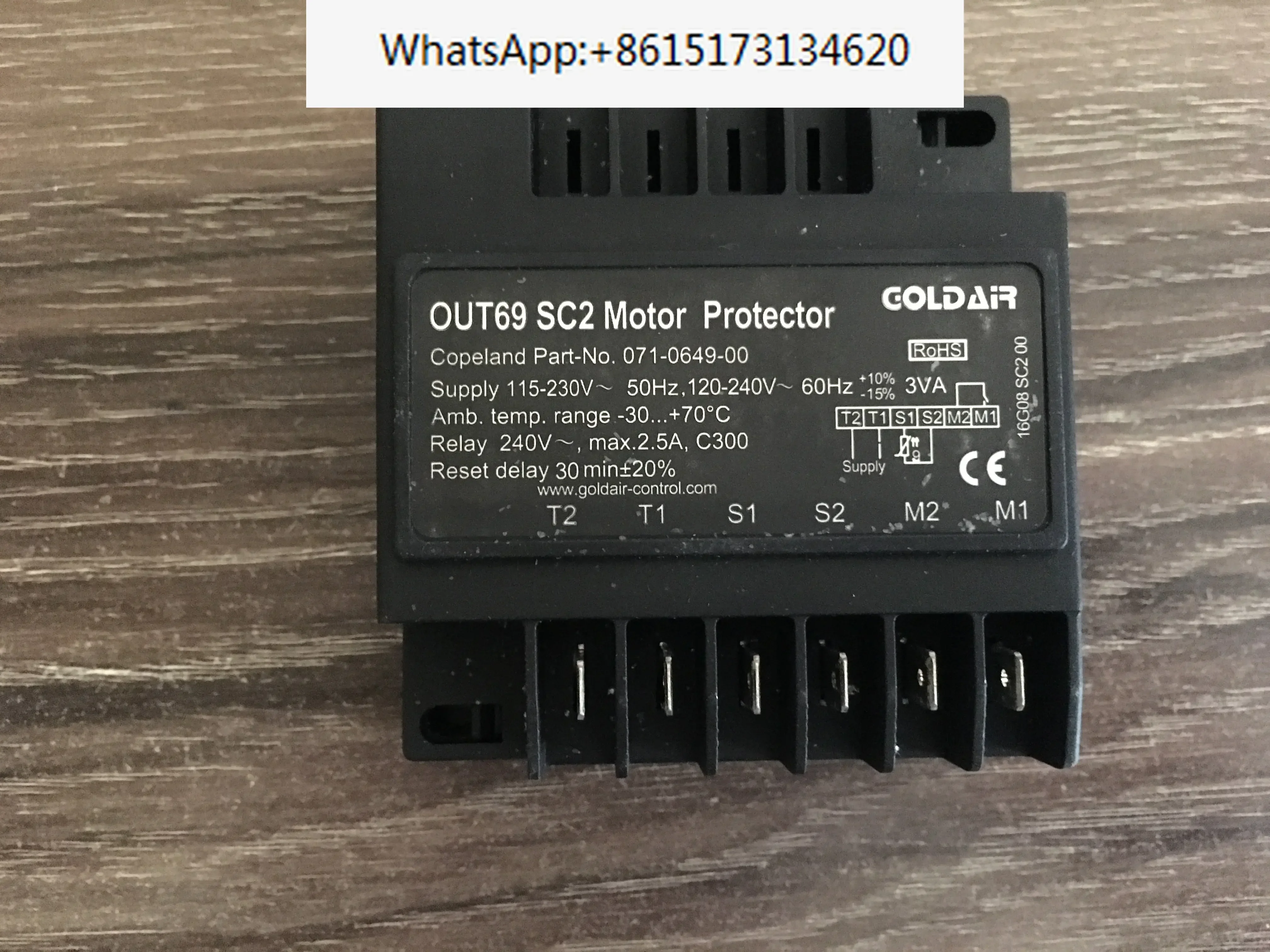 

for Copeland compressor protection 071-0649-01 module OUT69 SC2/INT69 SC2 motor protector 071-0649-00