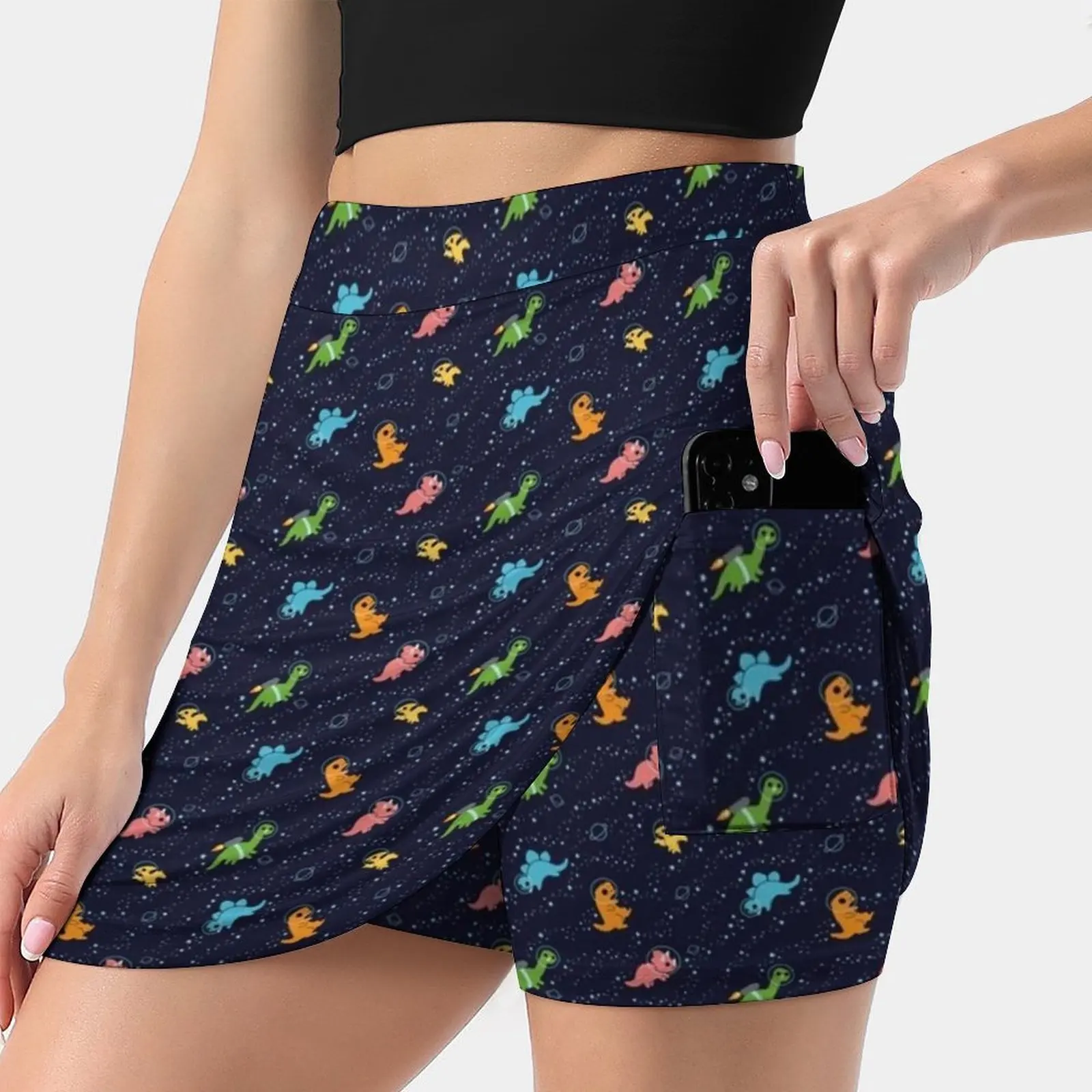 

Dinosaurs In Space Korean Fashion Skirt Summer Skirts For Women Light Proof Trouser Skirt Dinosaurs In Space Space Dinosaurs