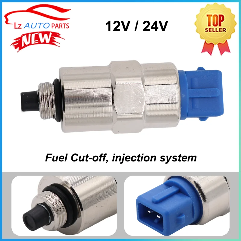 12V 24V Fuel Stop Solenoid Valve 7185-900G 9185-900G for Delphi Lucas Cav Fuel Cut-off, Injection System 26420469 716/30255