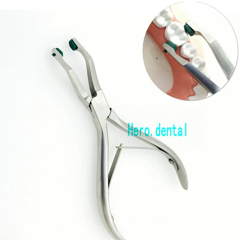 Crown Plier With Green Rubber Tipped Dental Surgical Plier Dental Plier Instrument