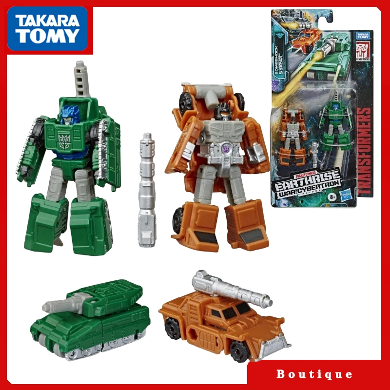 In Stock TAKARA Transformers Toys War for Cybertron Earthrise WFC-E4 Bombshock&Growl Anime Action Figures toy gifts Collectible