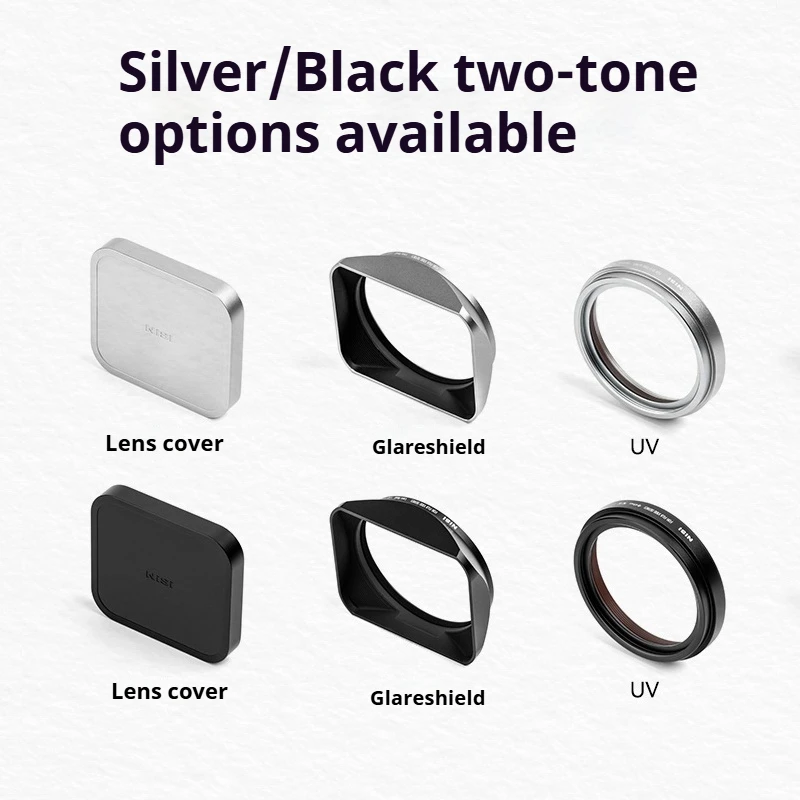 NiSi UHD UV Filter Kit For Fujifilm X100 Series Camera With Light Shield Lens Cover Quick Install Simple Style For Photography